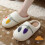Γυναικείες παντόφλες Smiley Retro Plush Μέγεθος 7-7.5 5