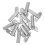 Scaffolding Locking Pins Galvanized Steel 10pcs 6