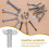 Scaffolding Locking Pins Galvanized Steel 10pcs 7
