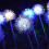 Luces solares con forma de diente de león, multicolor, paquete de 4 7