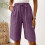 Damen-Bermudashorts, einfarbig, lässig, 1 Paar 8