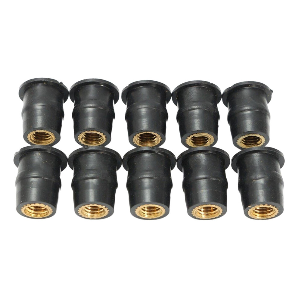 Rubber Nuts Windshield Bolts M5 Kit 10 Pcs 9122141529996