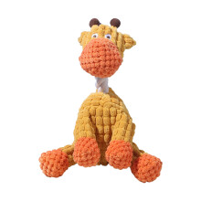 Kauspielzeug Giraffe mit Geräuschen, unzerstörbar, orange