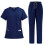 Nurse Scrub Set Moisture-Wicking Dark Blue 2