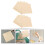 Beech wood plaques unfinished beige 10 pcs 8