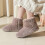 Pantofole da donna alte in cotone, morbide, taglie 39-41 2