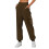 Fleece Pants Women High Waisted Brown M 1