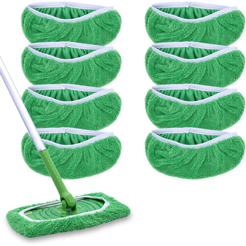 Mop Pads Compatible with Sweeper Mop Microfiber 8