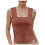 Women's Summer Ruched Crop Tank Top Double Lined 1