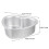 Set de 4 forme de tort din aluminiu, în formă de inimă 2