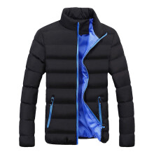 Jaqueta masculina de inverno com capuz, grossa e quente, estilo casual.