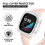 Κάλυμμα θήκης smartwatch με πλαίσιο από στρας από υλικό PC 4