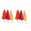 Guarda-chuvas para bonecas, cores sortidas, 6 peças, 23 x 9 polegadas 5