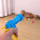 Kattleksak med bollkastare, högelastisk inomhusleksak 3