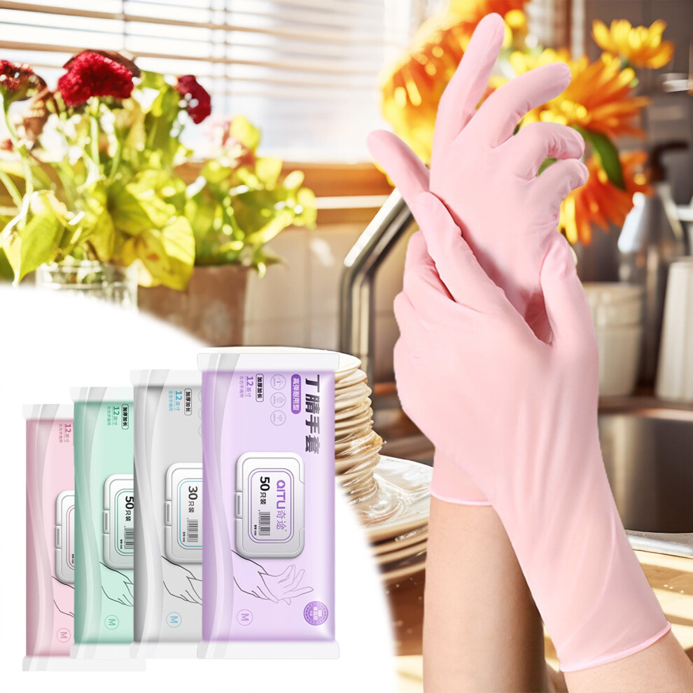Nitrile Disposable Gloves Food Grade 100 Pcs