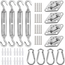 Kit de fixation pour voile d'ombrage ultra-résistant de 15 cm (6 pouces)