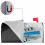 Magnetisk postkassedeksel i polyester, oxfordstoff, 21  18 tommer 3