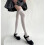 Damen-Rippstrick-Overknee-Socken mit Streifenmuster 3