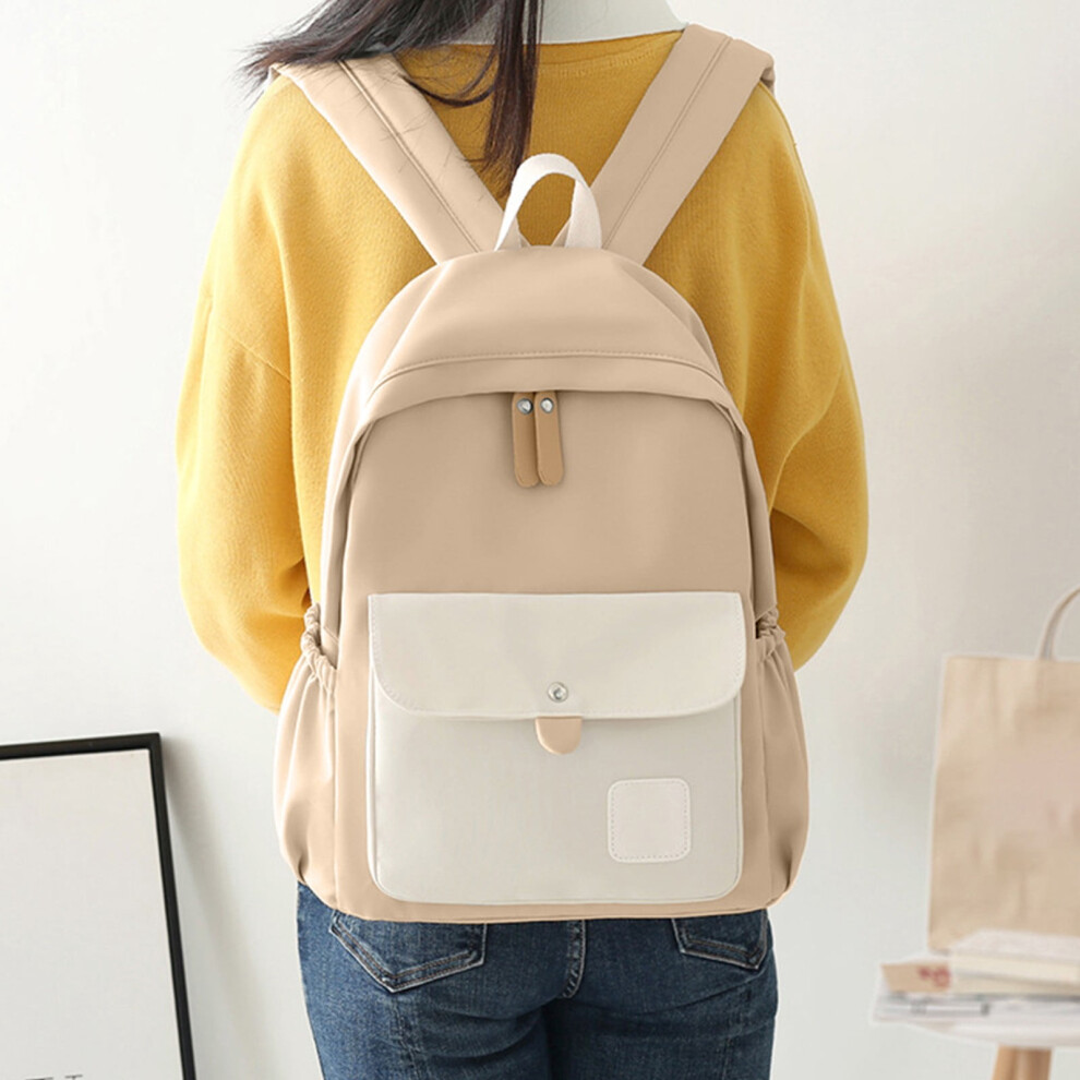 Laptop Backpack Water-Resistant 15.3 Inch Khaki 908436608879