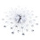 DENEST Wall Clock Silver 13 Inch Silent Quartz Modern 4