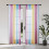 Rainbow Ombre Sheer Curtains Semi-Sheer Panel Set of Two 4