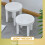 Kinderopstapje wit plastic 1 set 6