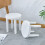 Kinderopstapje wit plastic 1 set 8