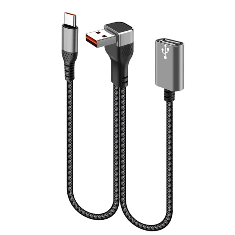 Yiemeen Nylon Braided Usb-C Extension Cord 1M 908436593830