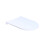 Couvercle de couvercle de toilette blanc extensible et lavable avec élastique 2