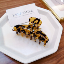 Leopard Print Acrylic Hair Clips for Women 2 pcs