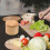 Stóráil condiment cistine bosca spíosraí bambú trastomhas 3.5 orlach 2