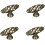PILYON cabinet handle black round 4 pack 6021mm 1
