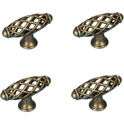 PILYON cabinet handle black round 4 pack 6021mm