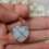 Muince grá diamant caisleán crochta croí cloch bhreithe 8