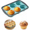 Muffinvorm van gealuminiseerd staal, 6+12 cupjes, groen 3