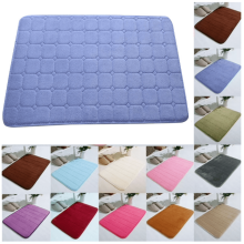 Tapete de banheiro ultramacio antiderrapante azul escuro 80 x 50 cm