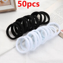 Women's Candy-Colored Nylon Scrunchies Set 50 pcs