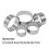 Stainless Steel Biscuit Mold Round5PCS 1