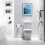 Ensemble de 10 accessoires de salle de bain en nickel brossé 7