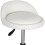 Tabouret pivotant à roulettes en cuir PU blanc (1 pièce) 3