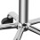Tabouret pivotant à roulettes en cuir PU blanc (1 pièce) 4