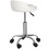 Tabouret pivotant à roulettes en cuir PU blanc (1 pièce) 5