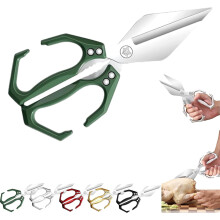 Ciseaux de cuisine robustes en acier inoxydable (1 paire)