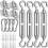 Kit de fixation pour voile d'ombrage M6Sun, acier inoxydable robuste, 1 1