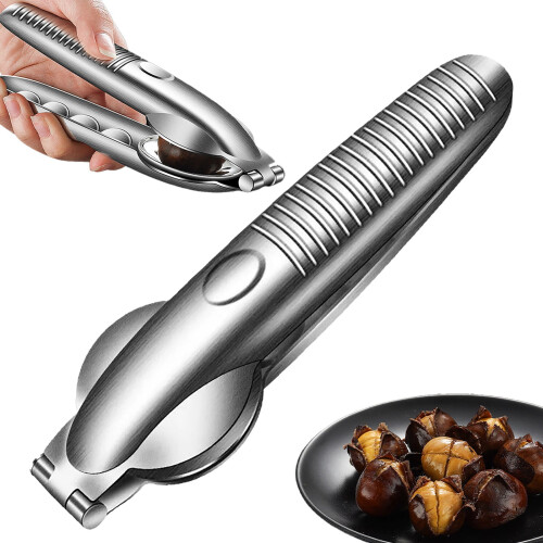 Outil coupe-châtaignes en acier inoxydable (1 ensemble)