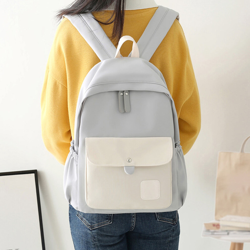 Laptop Backpack Water-Resistant 15.3 Inch Gray 908436613323