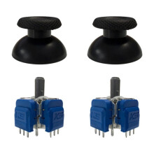 2pcs JS13PRO TMR Joystick for PS5 Analog Stick Hall Joystick No Drift Thumbstick Grip Cap