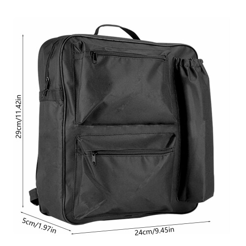 Wheelchair Backpack Black Cloth Bag for Adults 1