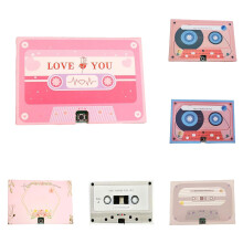 Cassette audio 4x3 pouces, lot de 6