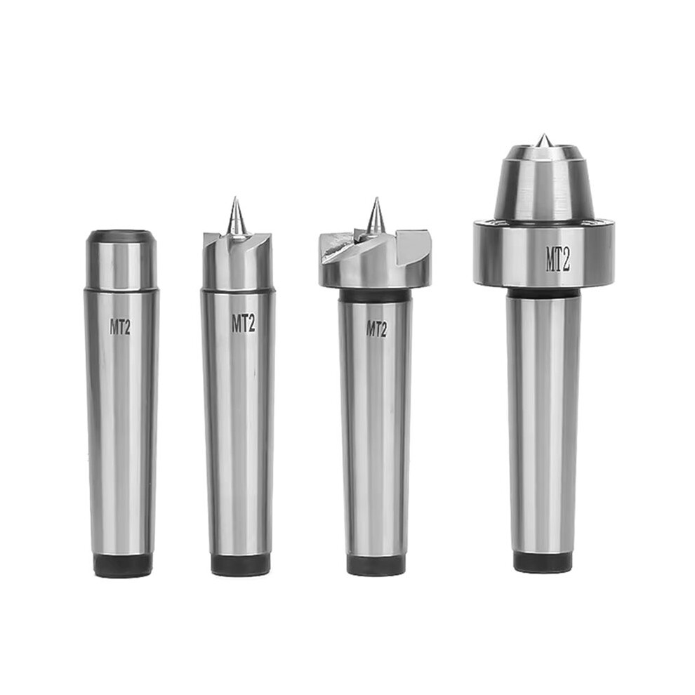4Pcs Set Mt1/ Mt2 Spur Live Center Drive Spur Driver Dead C Enter With Wooden Case For Metalworking Wood Lathe Turning B 6031101762713